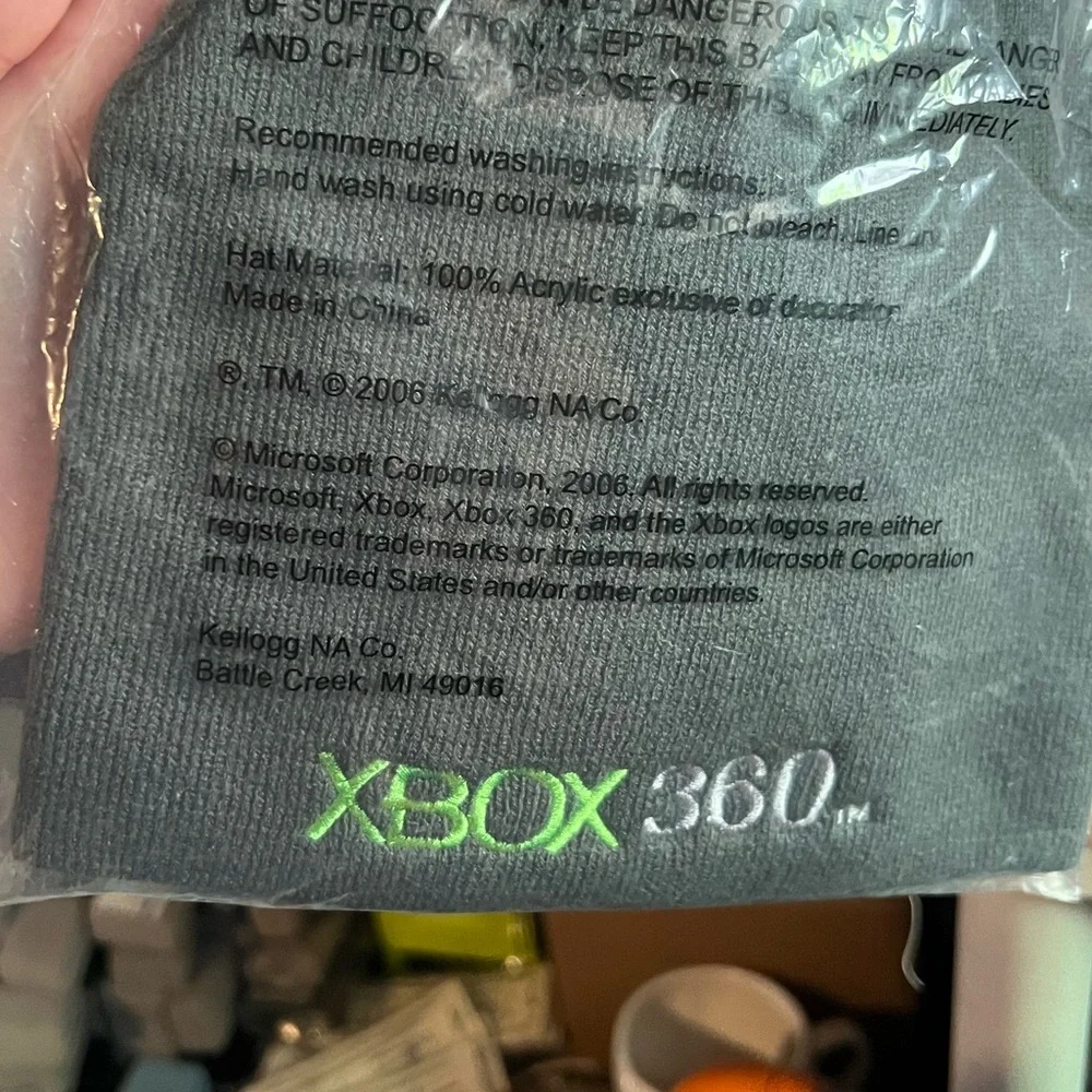 New Pop Tarts Xbox 360 Gray Beanie 2006 Kellogg One Size - Picture 3 of 3